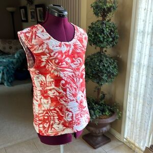 Christopher & Banks red and white top